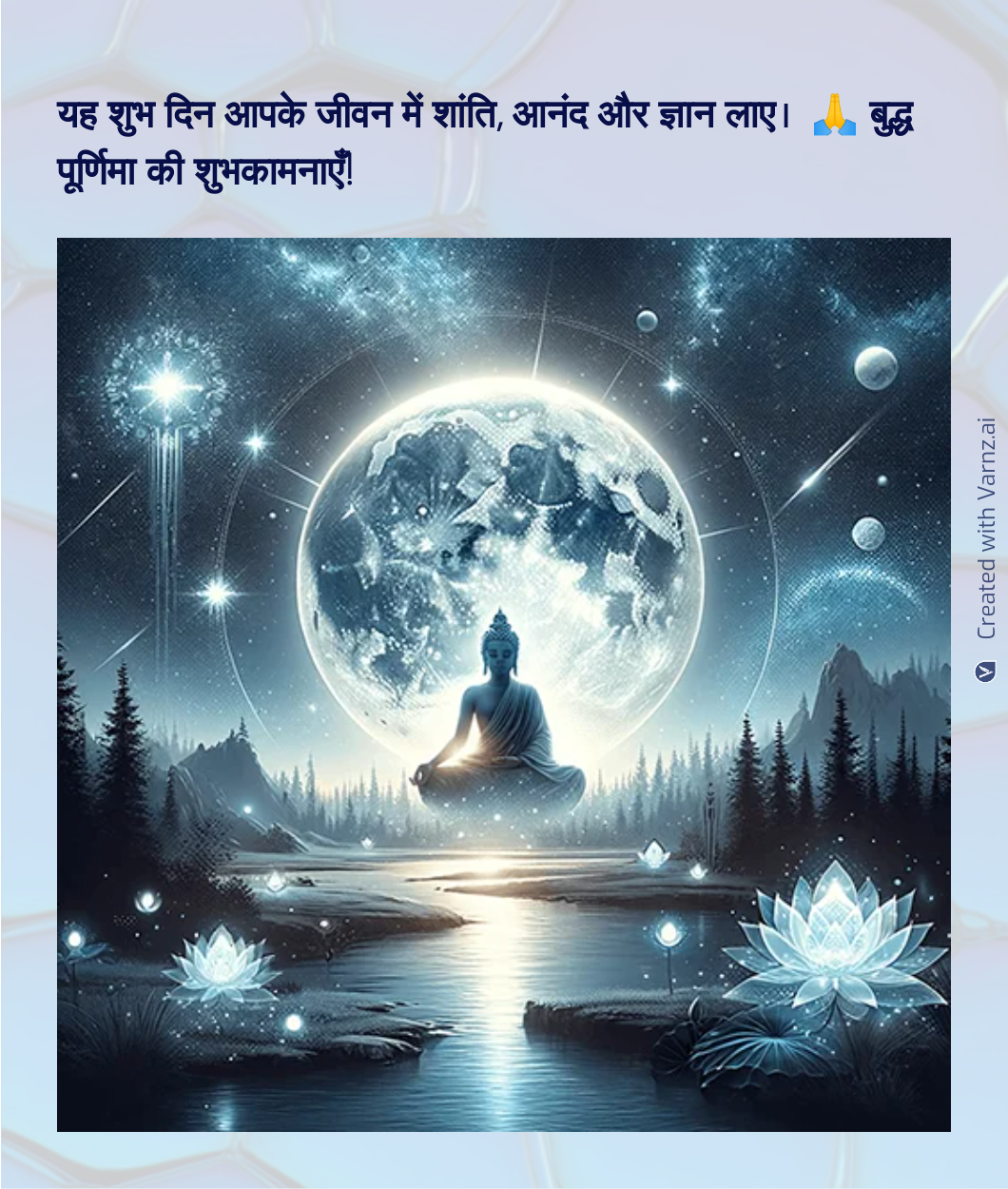 happy budh prunima greeting card in hindi