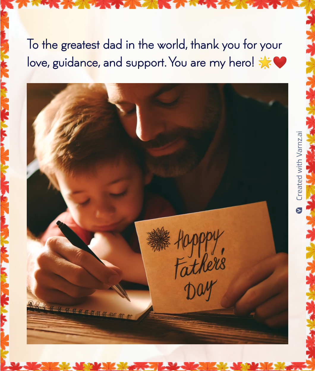 happy fathers day greeting card