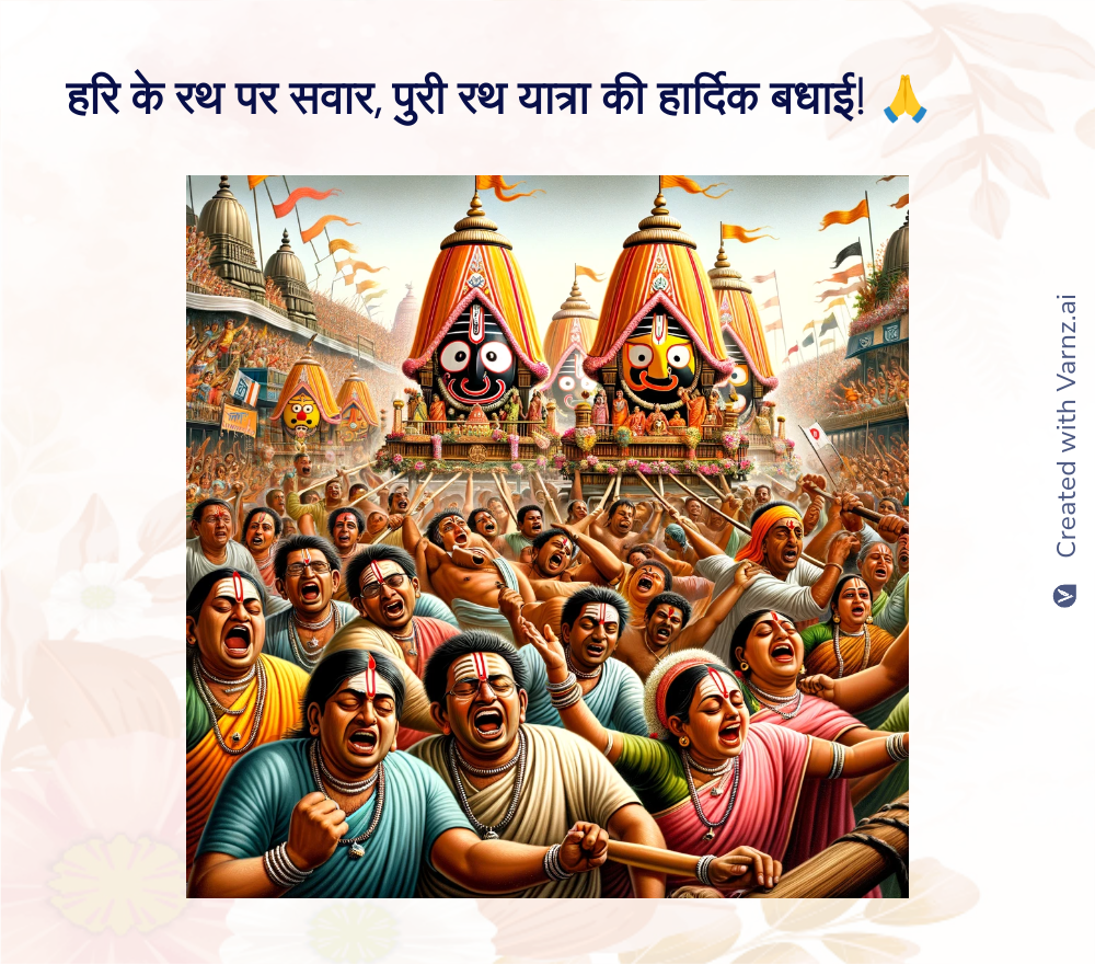 puri rath yatra greeting card in hindi