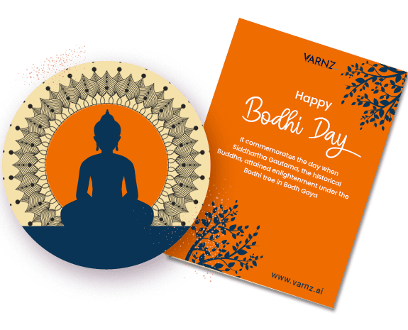 bodhi day greeting card