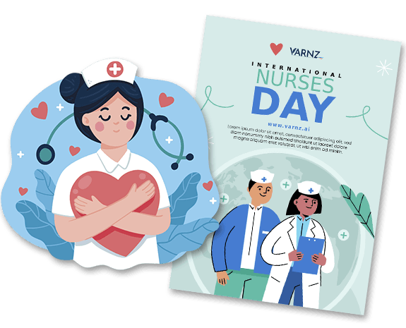 ai generated international nurses day greeting cards