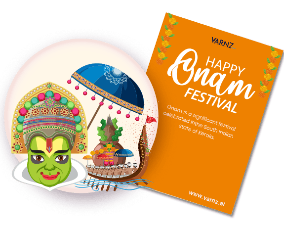 ai generated onam greeting card