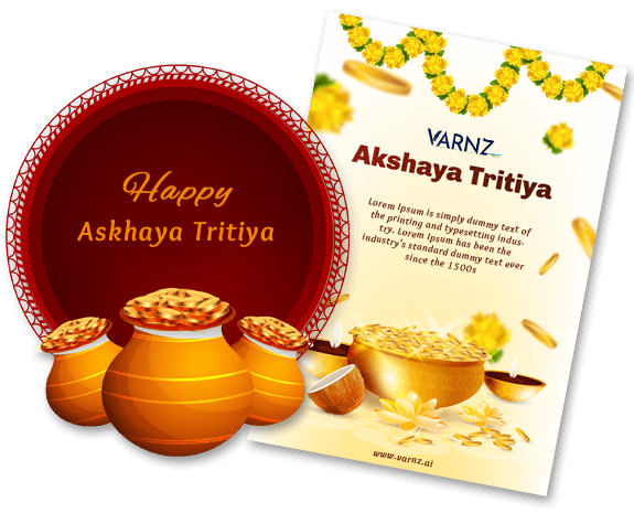 ai generated akshaya tritiya greeting cards
