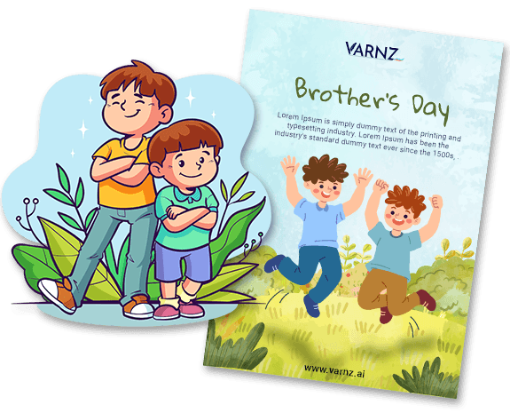 ai generated national brother's day greeting cards