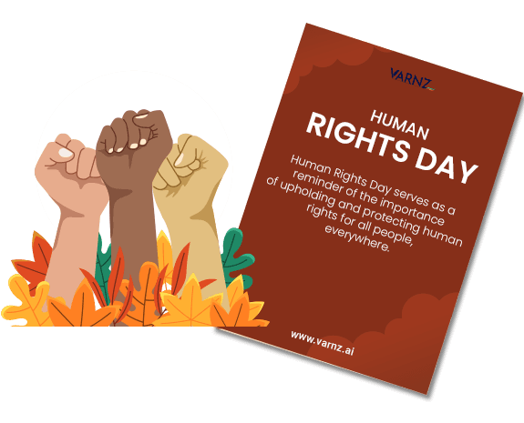 human rights day greeting card