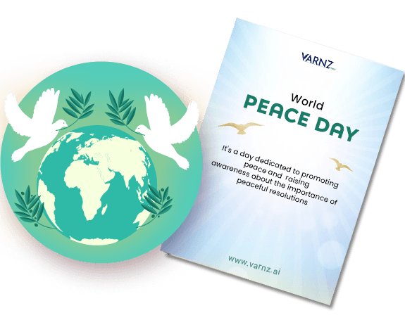 ai generated world peace day greeting card