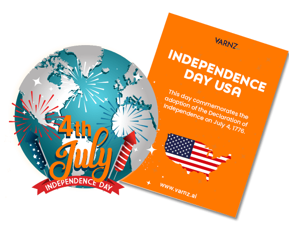 ai generated usa independence day greeting cards