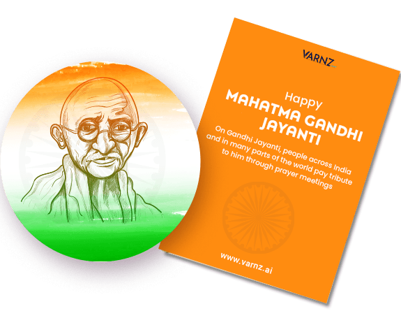 ai generated mahatma gandhi jayanti greeting card