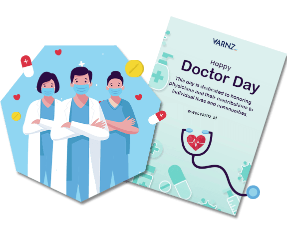 ai generated doctor's day greeting cards