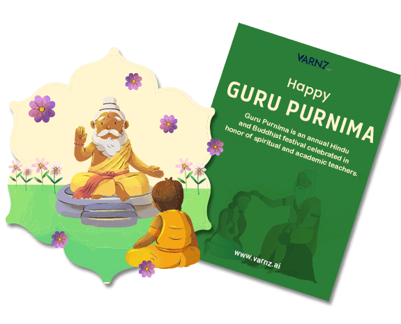 ai generated guru purnima greeting card