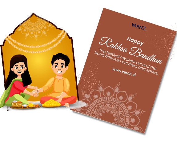 ai generated raksha bandhan greeting card