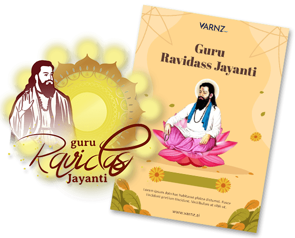 ai guru ravidass jayanti greeting cards