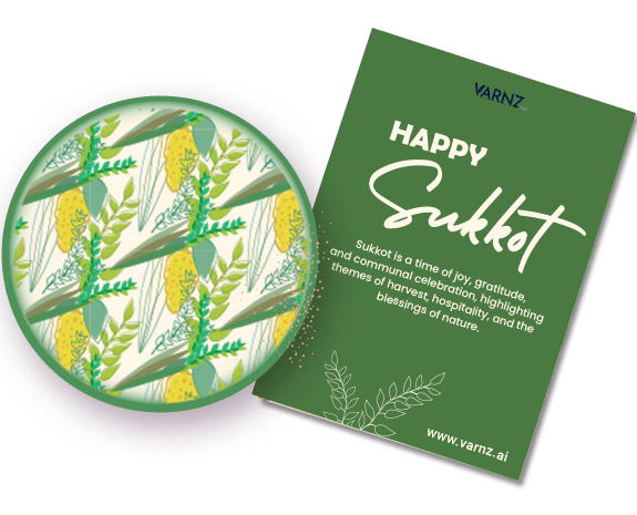 ai generated sukkot greeting card