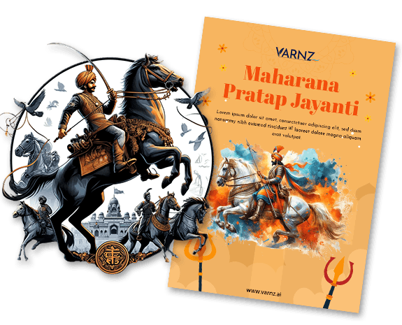 ai generated maharana pratap jayanti greeting cards