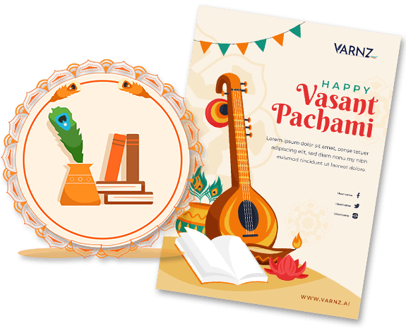 ai vasant panchami greeting cards