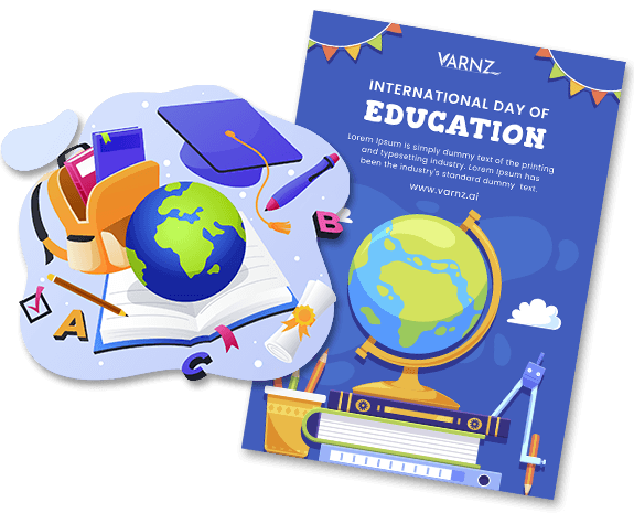 AI Generated International Day of Education Greeting Cards