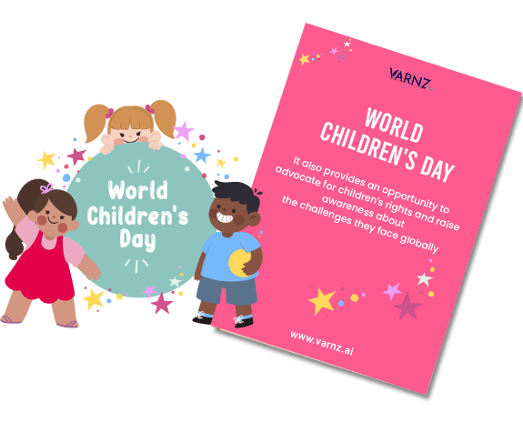 ai generated World Children's Day greeting cards