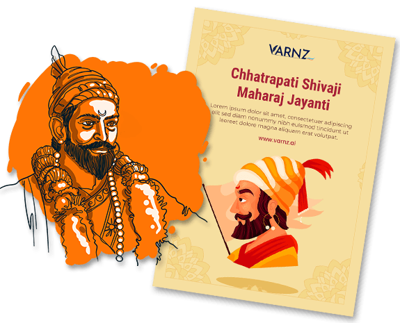ai generated chhatrapati shivaji maharaj jayanti greeting cards