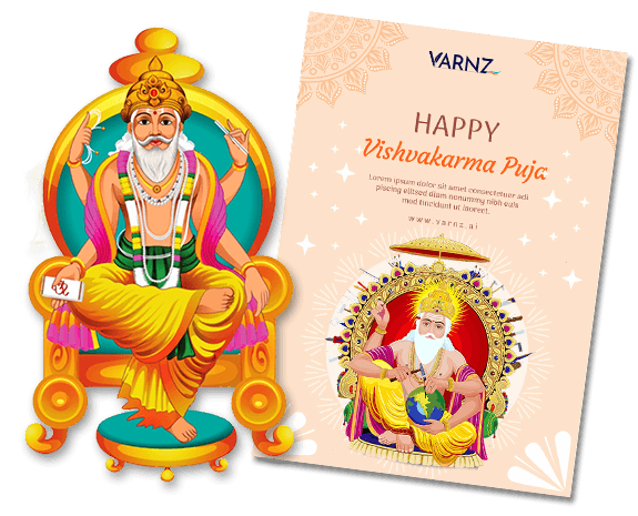 AI generated vishvakarma puja day greeting cards